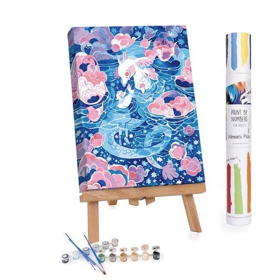 Water World by Maruti Bitamin Japanese-style Adults Paint by Numbers Kit 