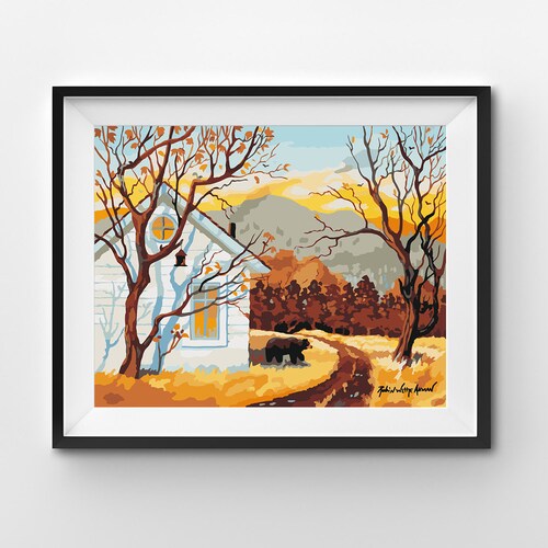 Acadia Rocks Landscapes Paint by Numbers Kit Free Shipping - Etsy