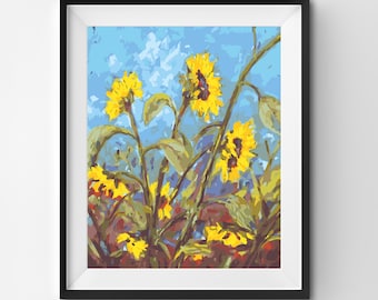 Bathing Beauties | Sunflowers Paint by Numbers Kit for adults | Free Shipping from California, USA