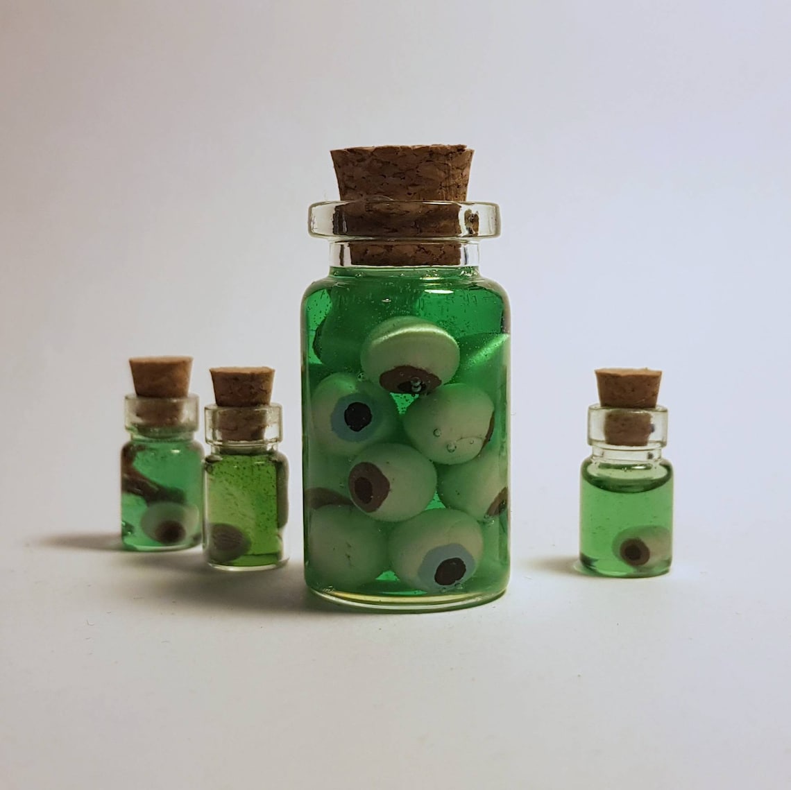 Miniature jar of eyeballs. Specimen jar. Handmade. 4cm Etsy
