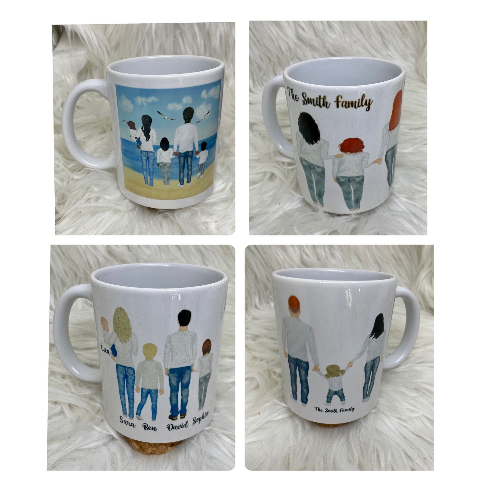 Personalised Cup Family Cup Family Mug Personalised Family Etsy