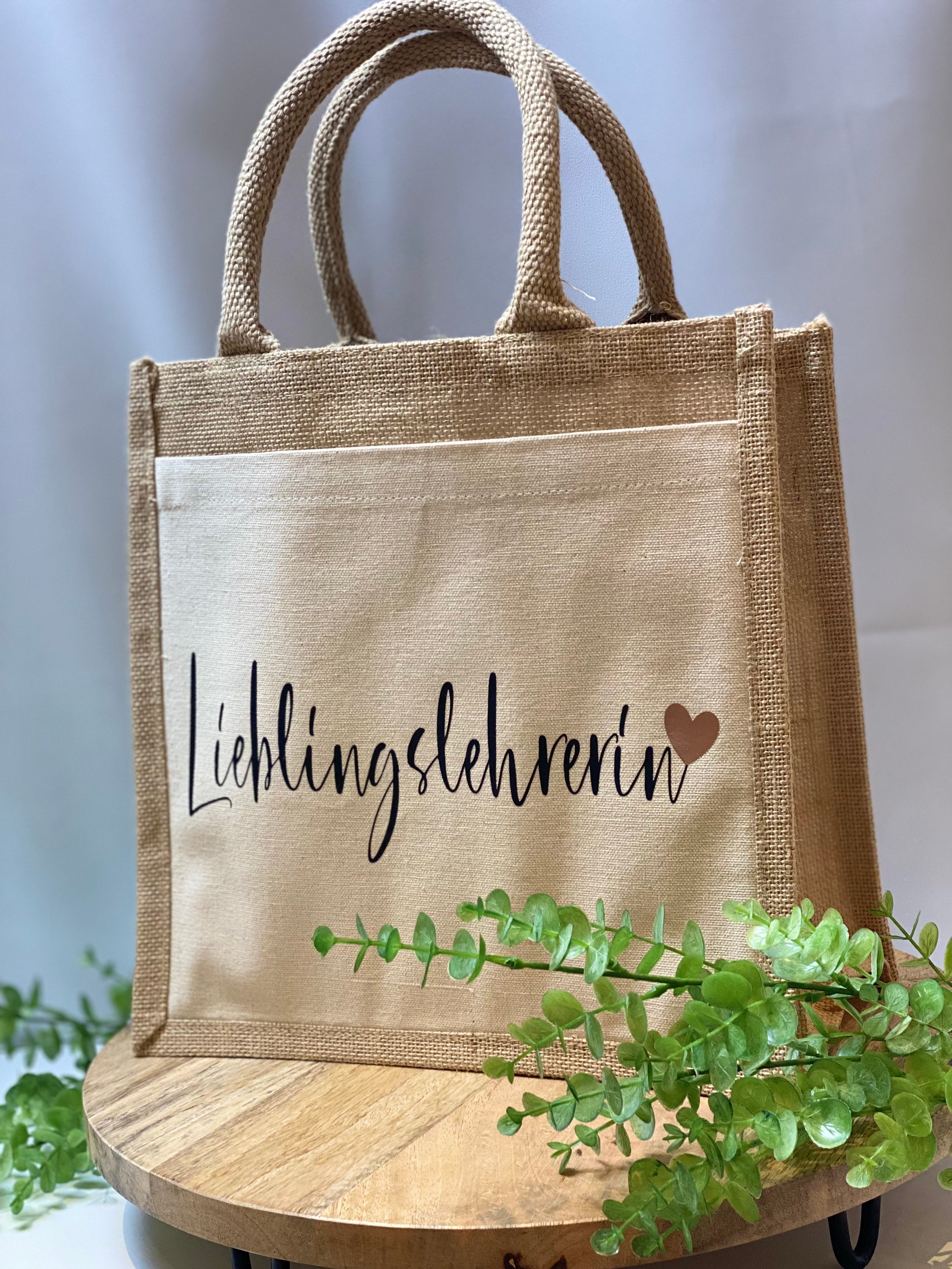 Teacher Present Personalised Jute Bag Teacher Jute Bag Etsy UK