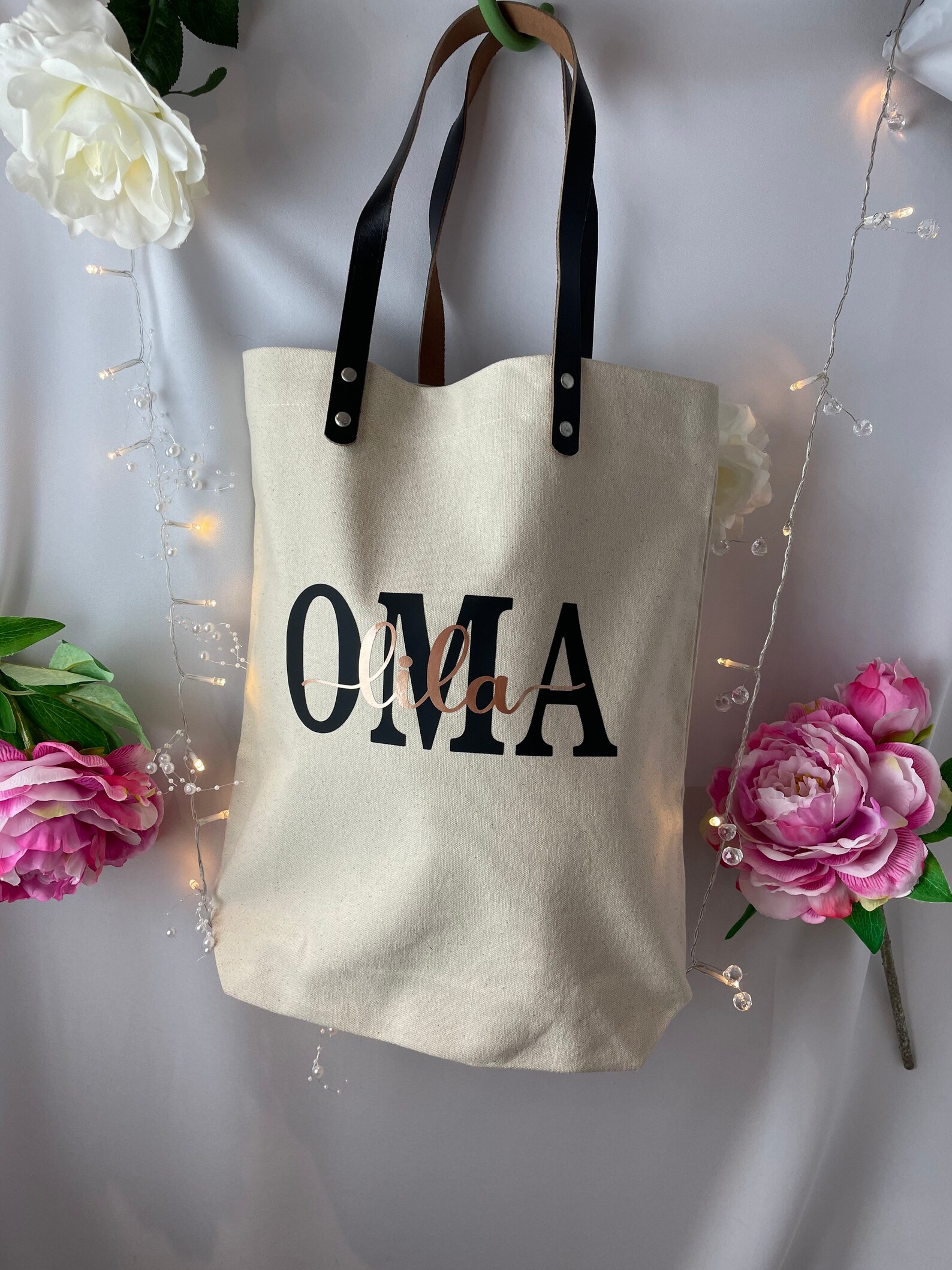 Grandma Tote Bag Personalised Grandma Tote Bag Grandma Etsy