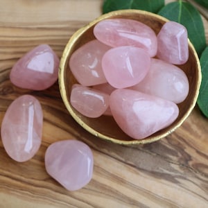 Rose Quartz Tumble Stone, Love Crystals, Heart Crystals, Healing Crystals image 1