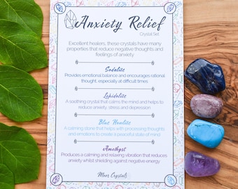 Happiness Crystal Set Healing Crystals Gemstone Gift Etsy