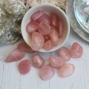 Rose Quartz Tumble Stone, Love Crystals, Heart Crystals, Healing Crystals image 5