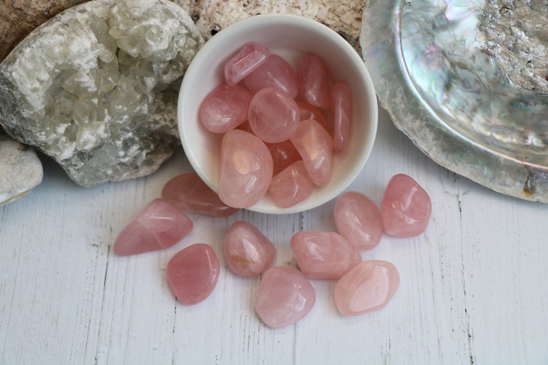 Rose Quartz Tumble Stone, Love Crystals, Heart Crystals, Healing Crystals image 5