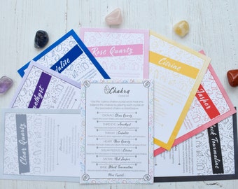 Set di cristalli Chakra - Cristalli curativi, regalo di pietre preziose, cristalli spirituali