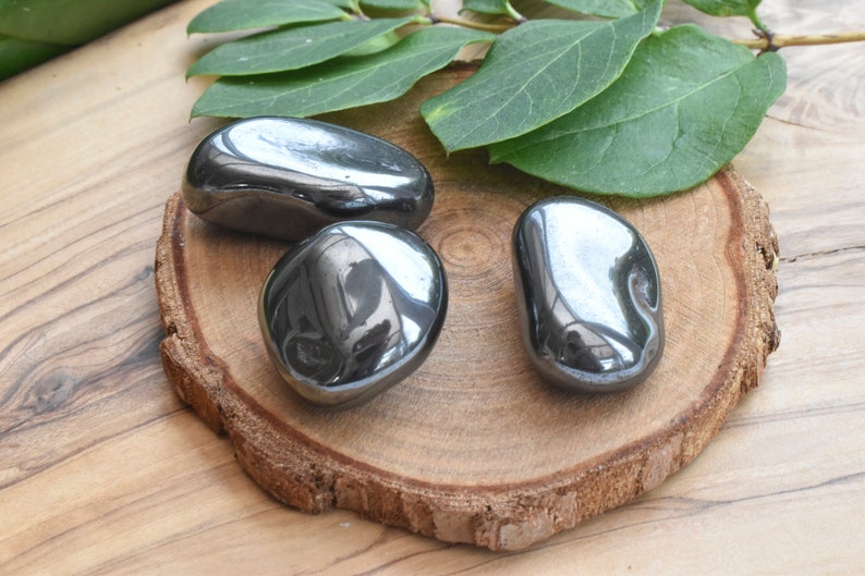 Hematite Tumble Stone Healing Crystals Grounding Stone Etsy