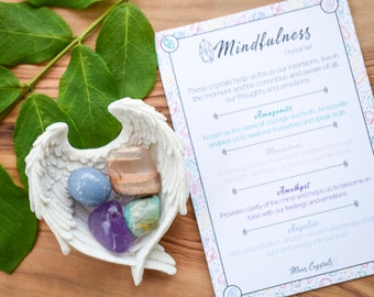 Mindfulness Crystal Set - Healing Crystals, Gemstone Gift, Spiritual Crystals
