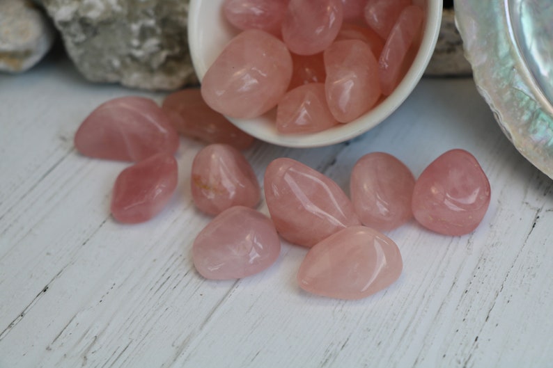 Rose Quartz Tumble Stone, Love Crystals, Heart Crystals, Healing Crystals image 3