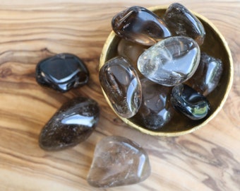 Smoky Quartz Tumble Stone, Grounding Crystal, Energy Crystal, Healing Crystal