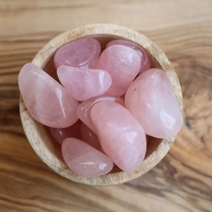 Rose Quartz Tumble Stone, Love Crystals, Heart Crystals, Healing Crystals image 6