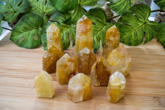 Golden Healer Quartz Tower: Grade A Crystal for Energy Healing