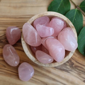 Rose Quartz Tumble Stone, Love Crystals, Heart Crystals, Healing Crystals image 2