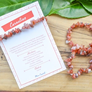 Carnelian Crystal Chip Bracelet: Motivation & Success