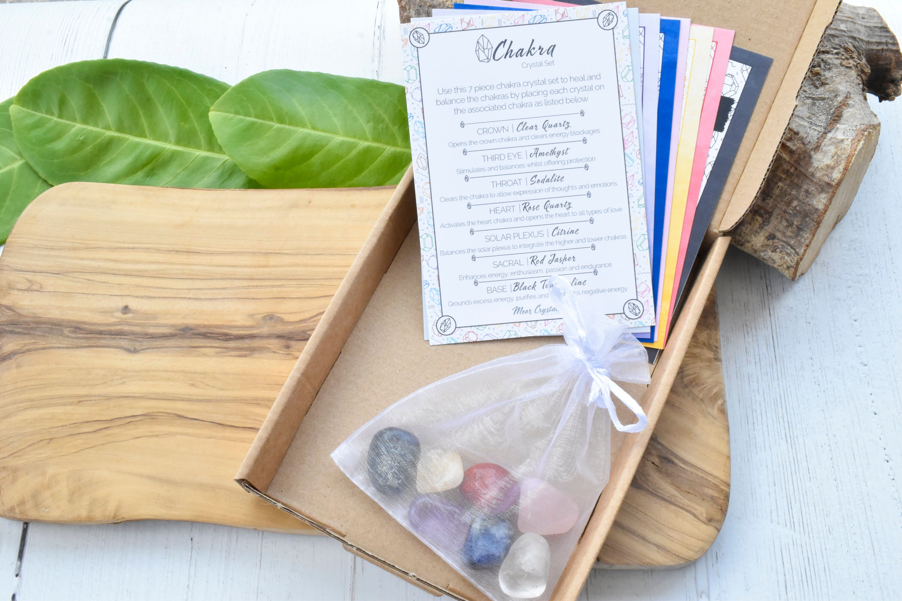 Chakra Crystal Set - Healing Crystals, Gemstone Gift, Spiritual ...
