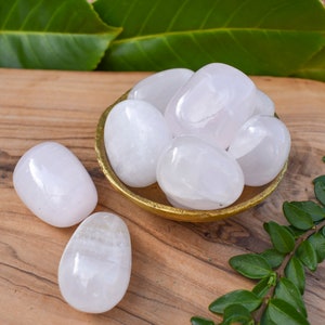 Pink Mangano Calcite Tumble Stone - Large, Healing Crystals, Energy Crystal, Heart Crystal