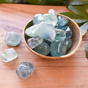 Fluorite Tumble Stone - Small, Healing Crystals, Focus Crystal, Stability Crystal, Cleansing Crystal, Green Fluorite