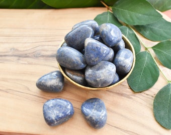 Dumortierite Tumble Stone, Healing Crystals, Calming Crystal, Clarity Crystal