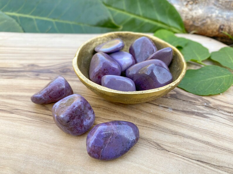 Lavender Jade Tumble Stone Jadeite Crystal Healing Crystals Etsy