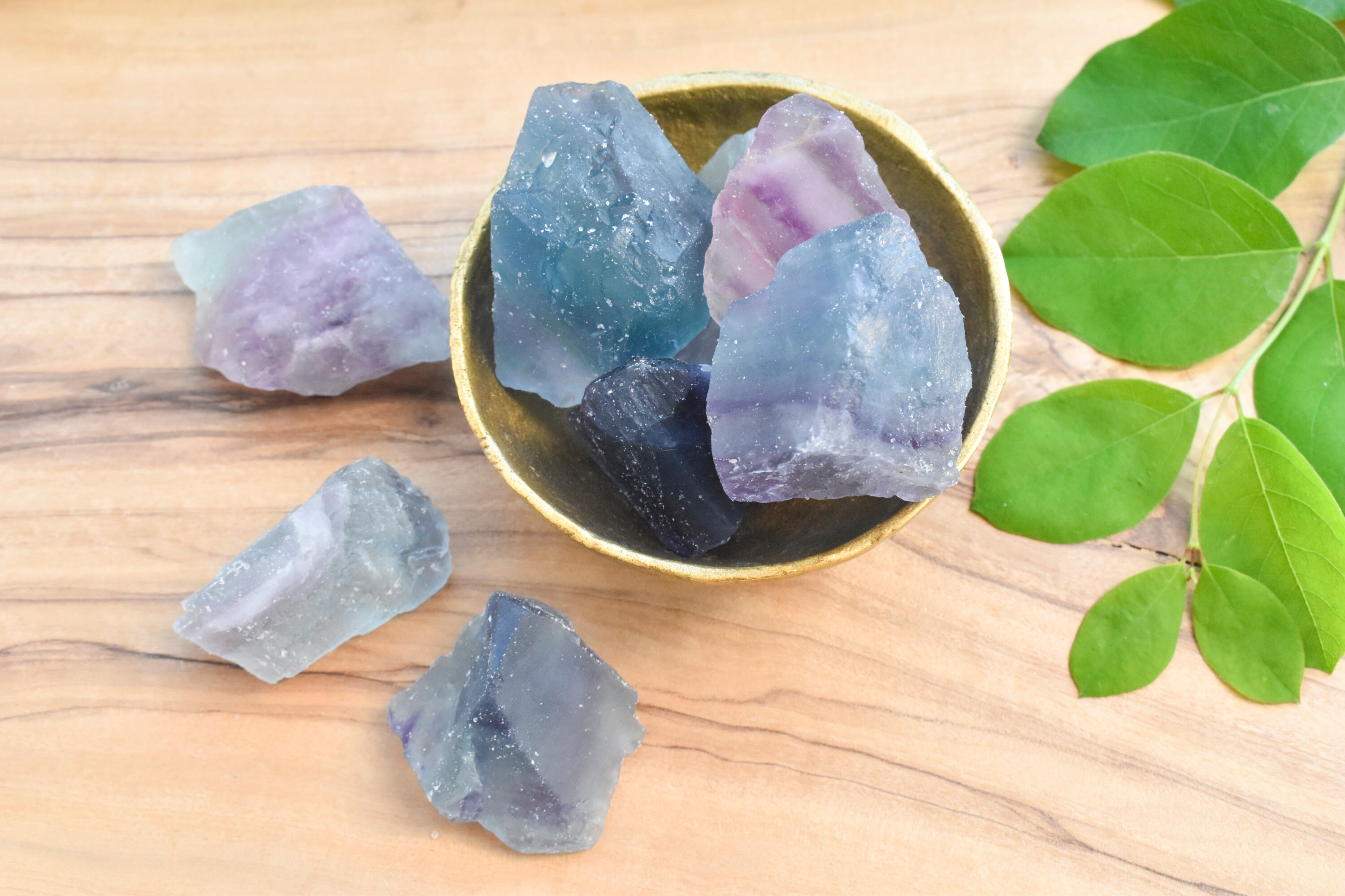 Rainbow Fluorite Raw Crystal - Small, Rough Rainbow Fluorite, Healing…