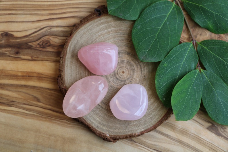 Rose Quartz Tumble Stone, Love Crystals, Heart Crystals, Healing Crystals image 4