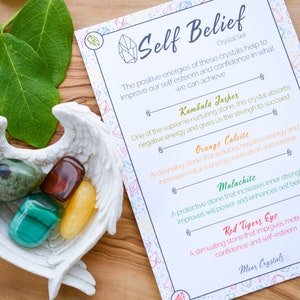 Self Belief Crystal Set - Healing Crystals, Gemstone Gift, Spiritual Crystals