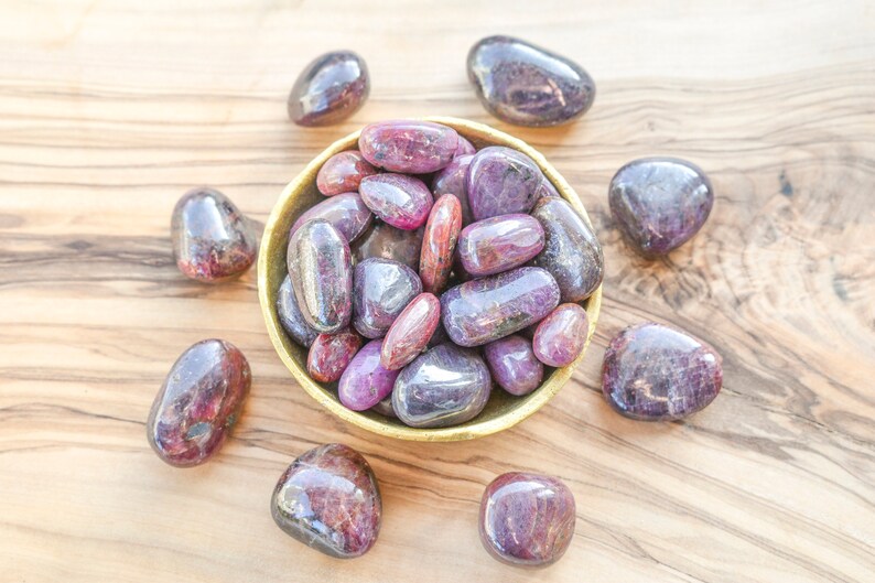 Ruby Tumble Stone Healing Crystals Protection Stone Love Etsy UK