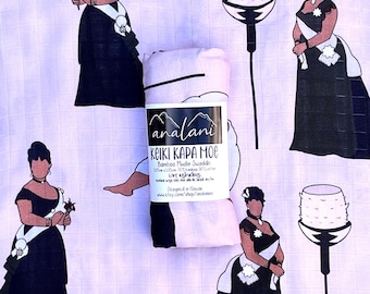 Ali'i Wahine SWADDLE Hawaii Keiki hawaiano manta para bebé