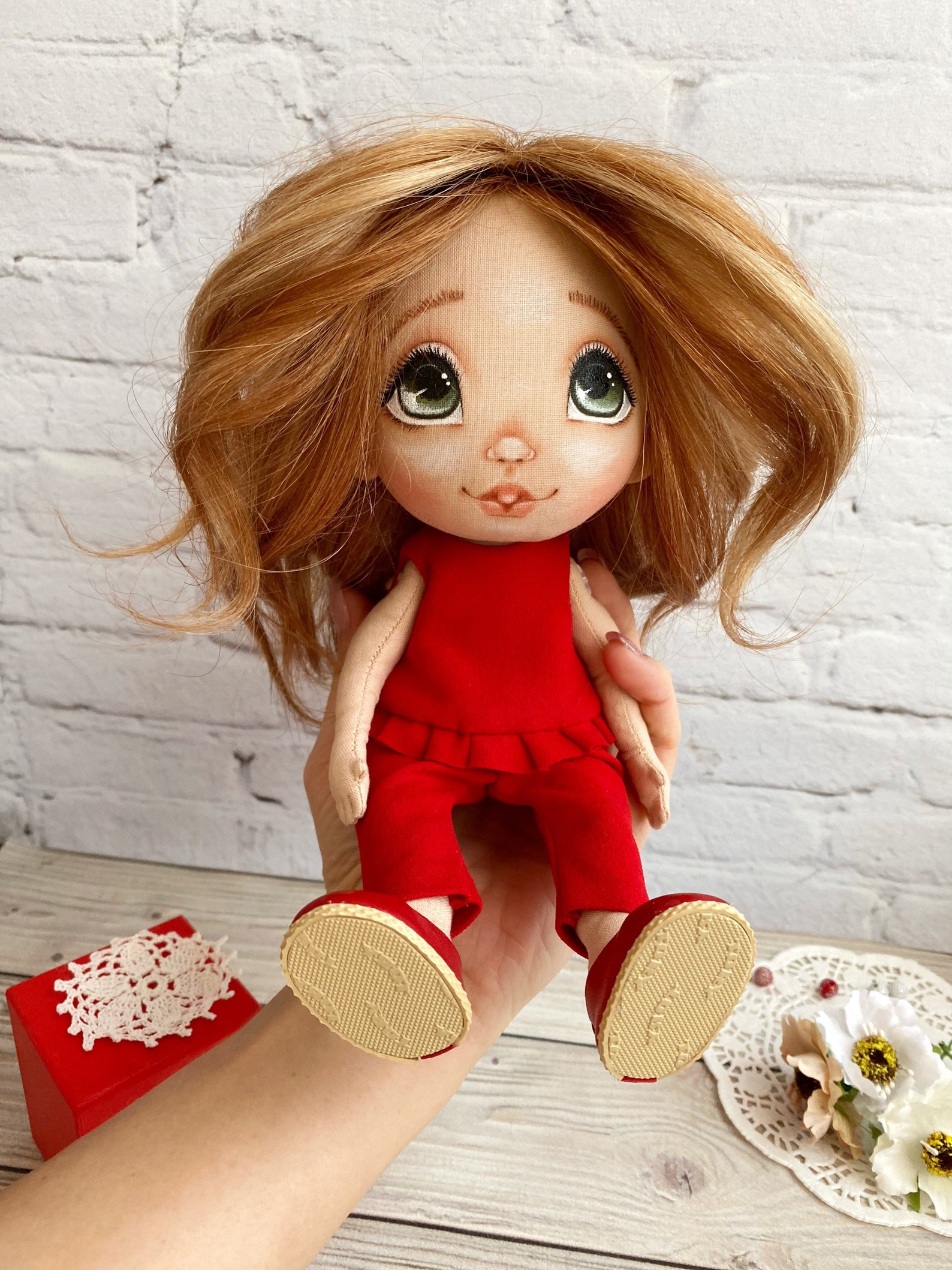 Textile personalized doll for girl. Unique portrait doll. Etsy