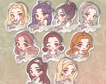 TWICE More & More Mirror Stickers / KPOP Laptop, Water Bottle, Lightstick Decals