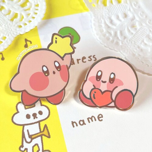 Szpilki Kirby Star & Heart Hard Enamel