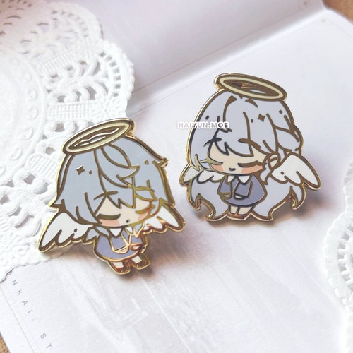Honkai: Star Rail Angel Sunday & Robin Hard Enamel Pins