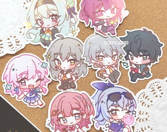 Honkai: Star Rail Academy Shiny Foil Stickers / Water Bottle, Laptop, Notebook Decals
