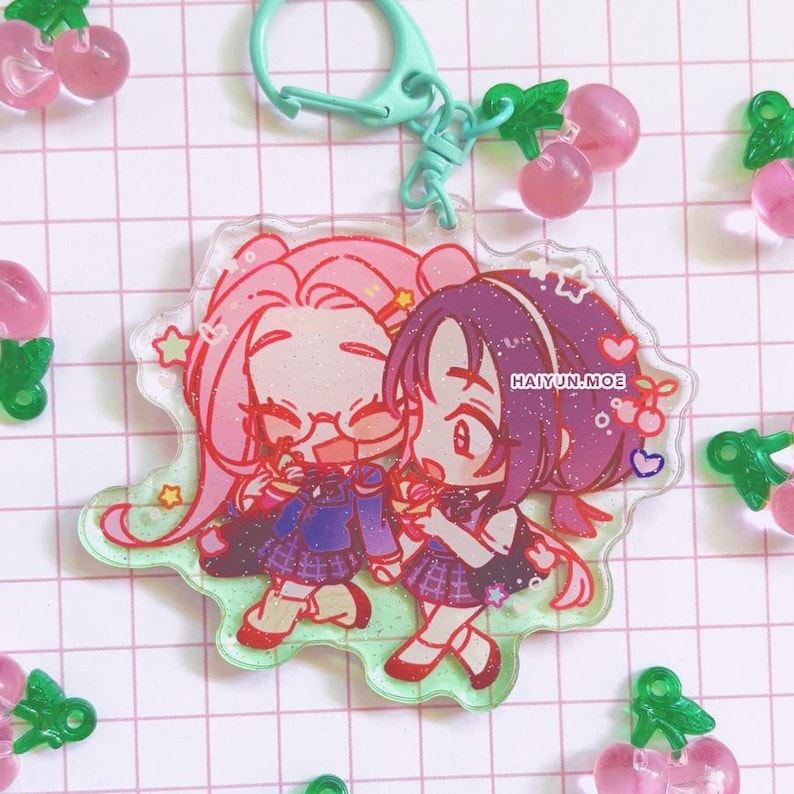 ALIEN STAGE After-school Date Glitter Keychains / ALNST Fanmerch - Etsy