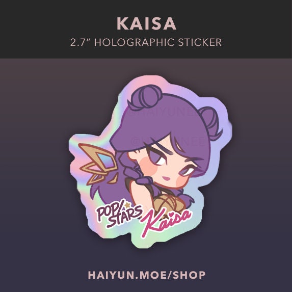 K/DA POP/STARS Holographic Stickers / K-pop Laptop, Water Bottle Decals ...