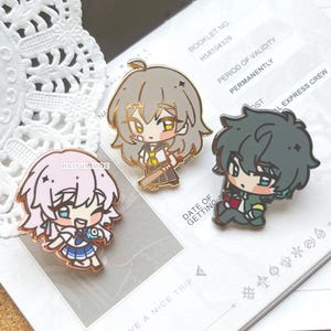 Honkai: Star Rail Academy Hard Enamel Pins