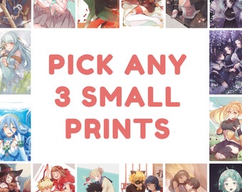 Pick Any 3 Small Prints (Discount Deal)