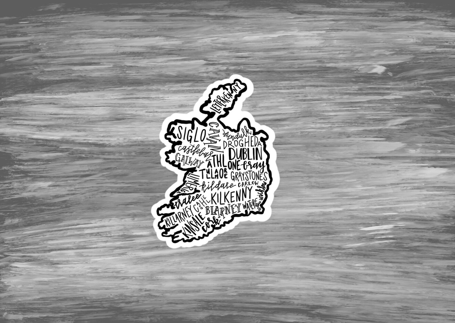 Ireland City Vinyl Sticker Travel Stickers Macbook Sticker Etsy