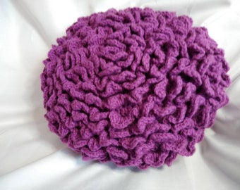 Purple 3-D Flower Pillow