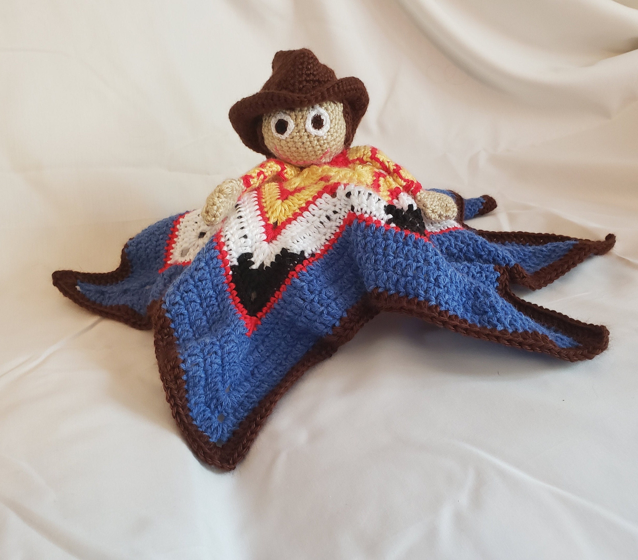 Download Woody Lovey Cowboy Comfort Blanket Security Blanket Cuddle Etsy