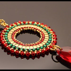 Redondo Necklace Kit in Red and Green