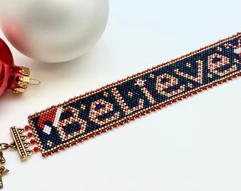 PATTERN ONLY! Beleive Peyote Bracelet