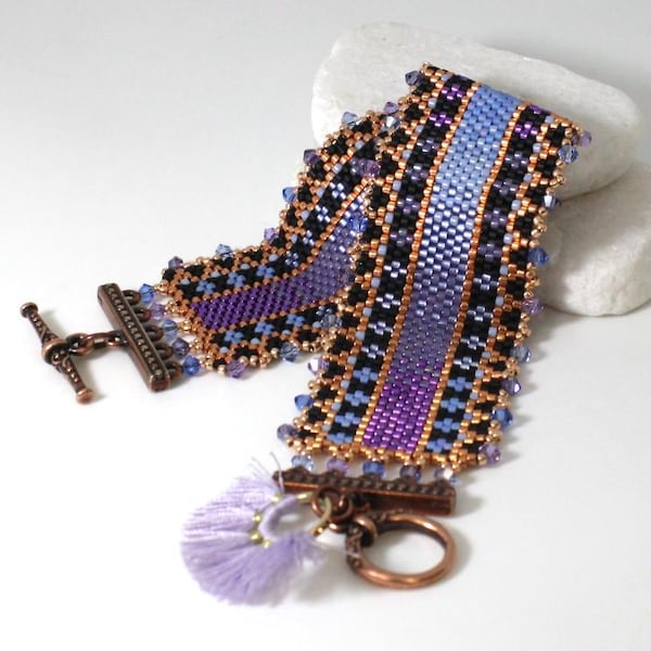 Fandango in Periwinkle Peyote Bracelet Kit