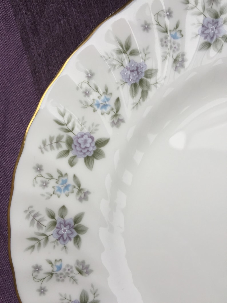 Minton Alpine Spring Collectible Decor Gift Floral Salad Plate and Butter Plate