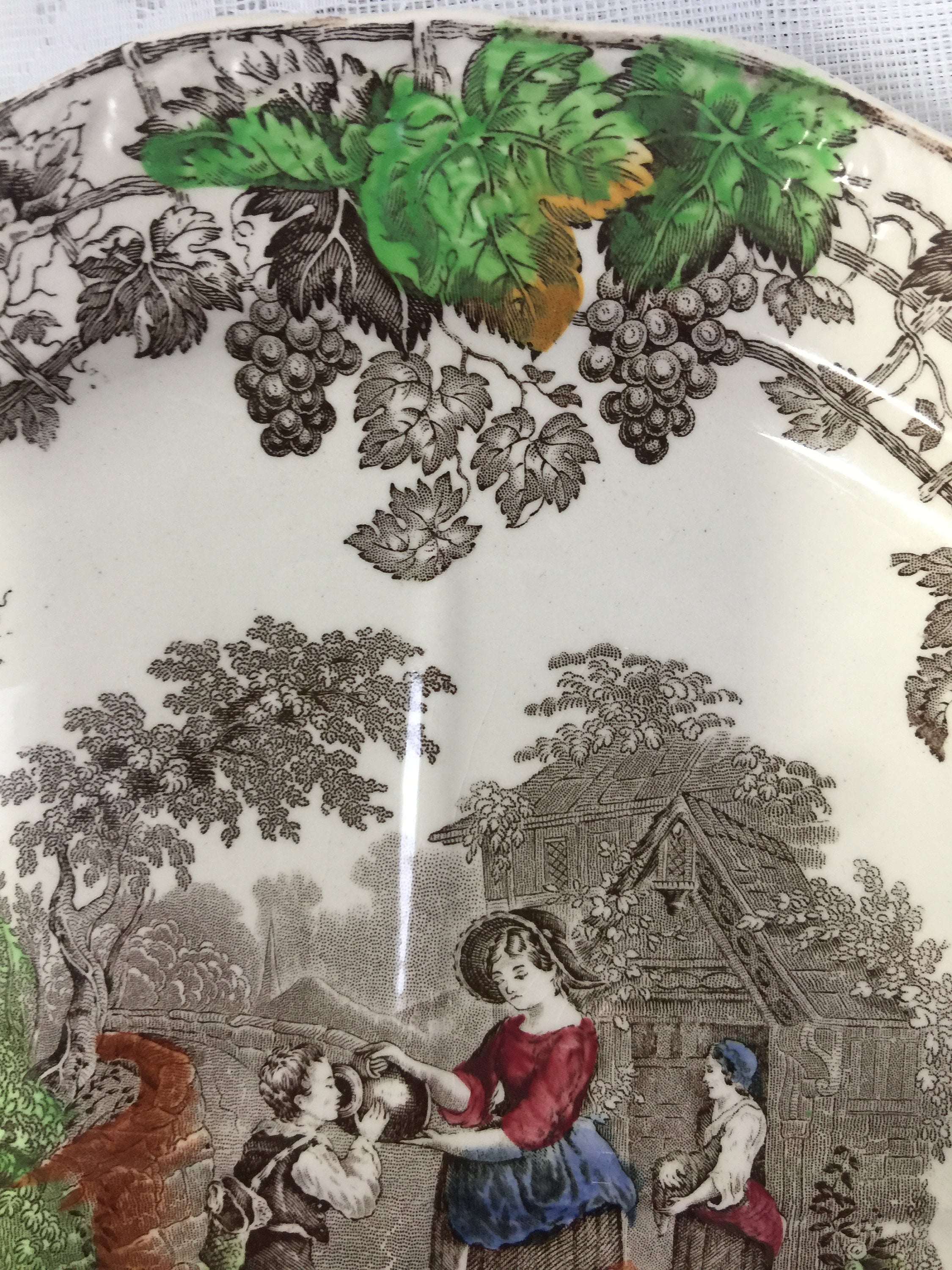 ヴィンテージ スポード サンドイッチプレート 1930年代 バイロン