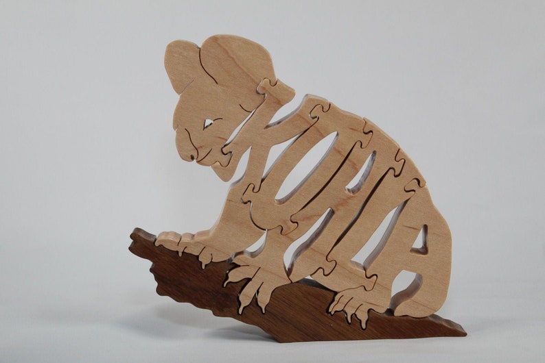 Koala Bear, Wood Art Puzzle, Wood Decor, Tabletop Decor, Animals