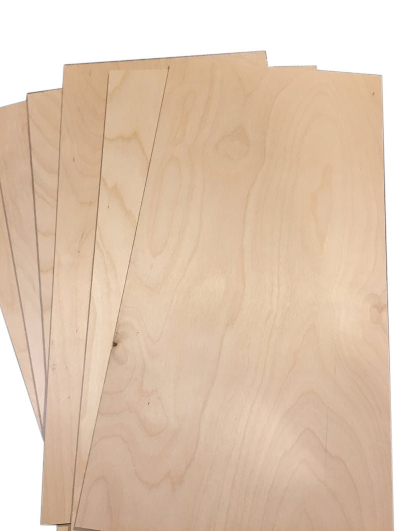 QLOUNI 10PCS A4 Plywood Sheets 3mm, 300 x 220 x 3 mm Birch Wood