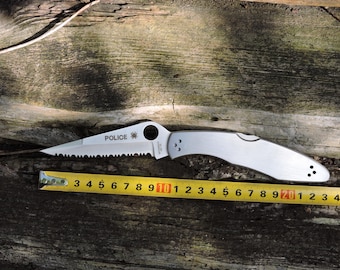 Spyderco Style Police, VG10 Serrated Blade Compression Lock EDC-fällkniv